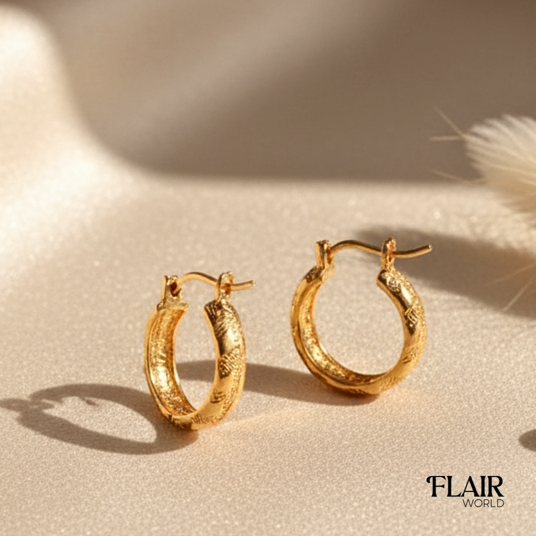 Norma Round Gold Hoops