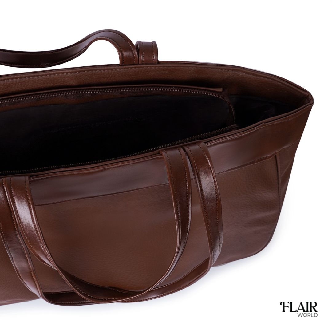 Alba Brown Tote Bag