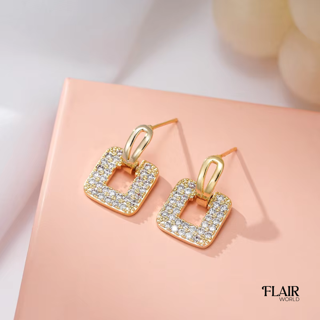 Kiara Square Studs