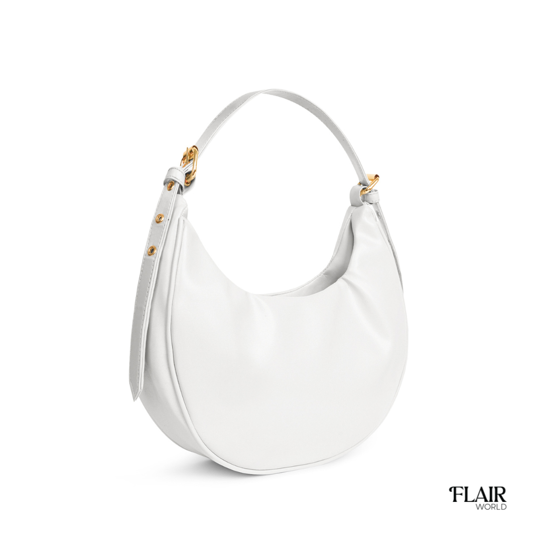 Roseeta White Hobo Bag