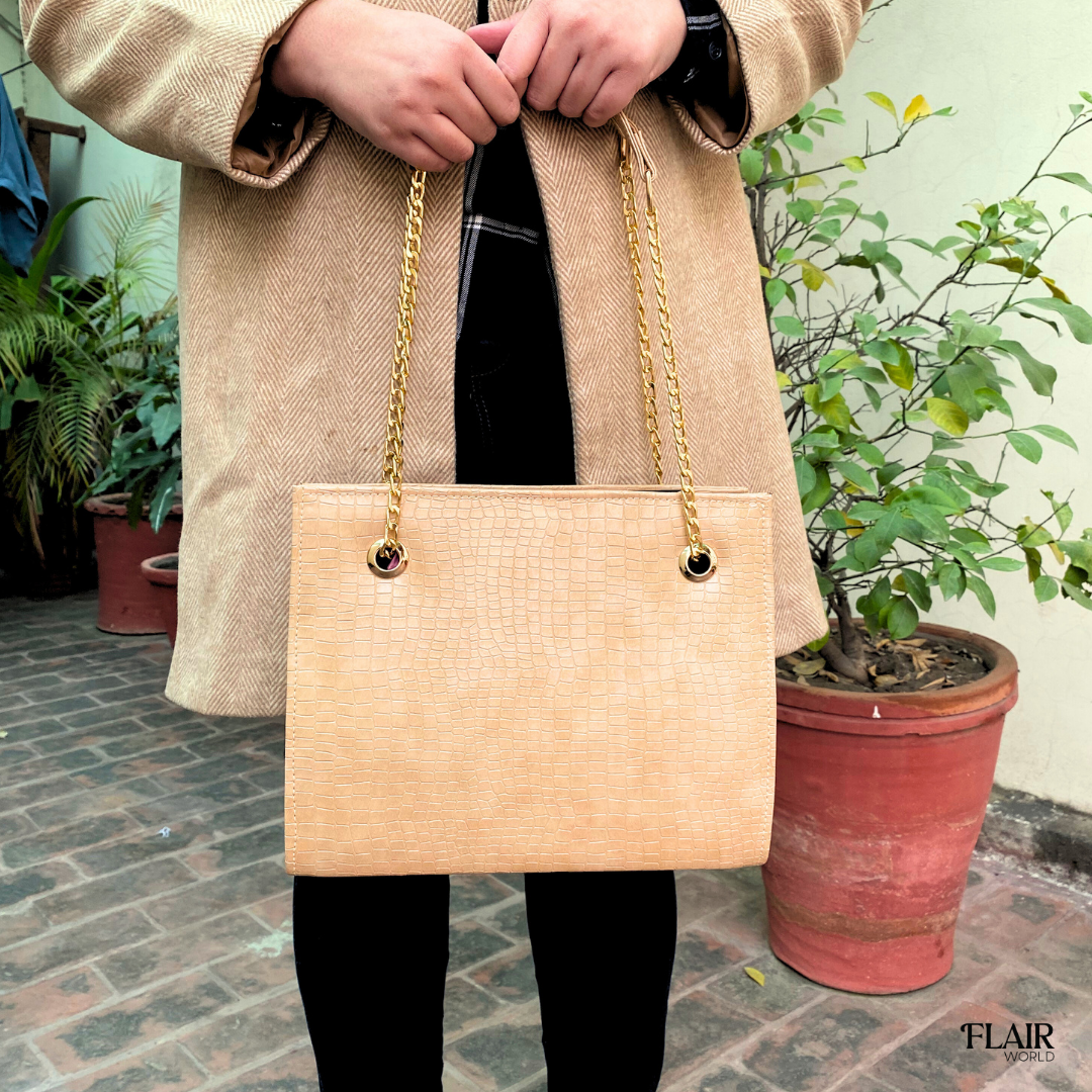 Manila Beige Shoulder Bag