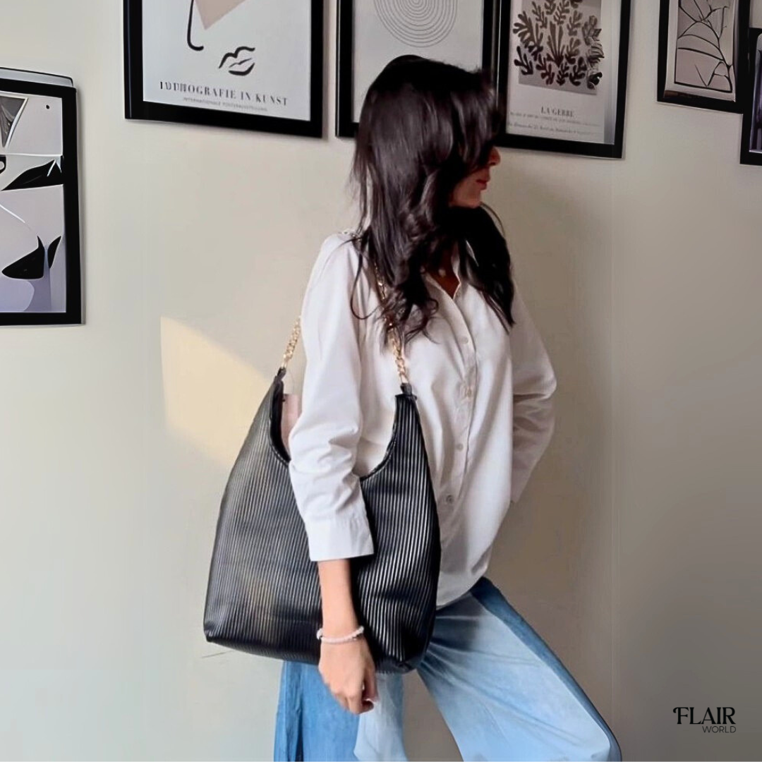 Emily Black Tote Bag