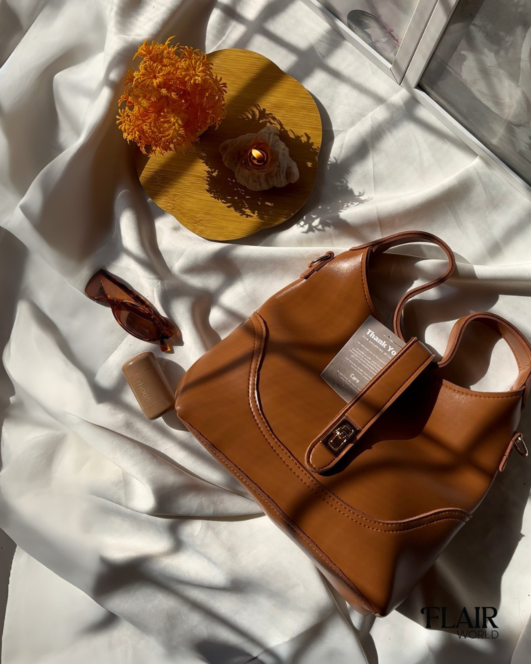 Mona Brown Hand Bag