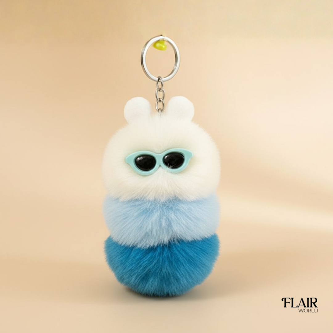Blue Caterpillar Bag Charm