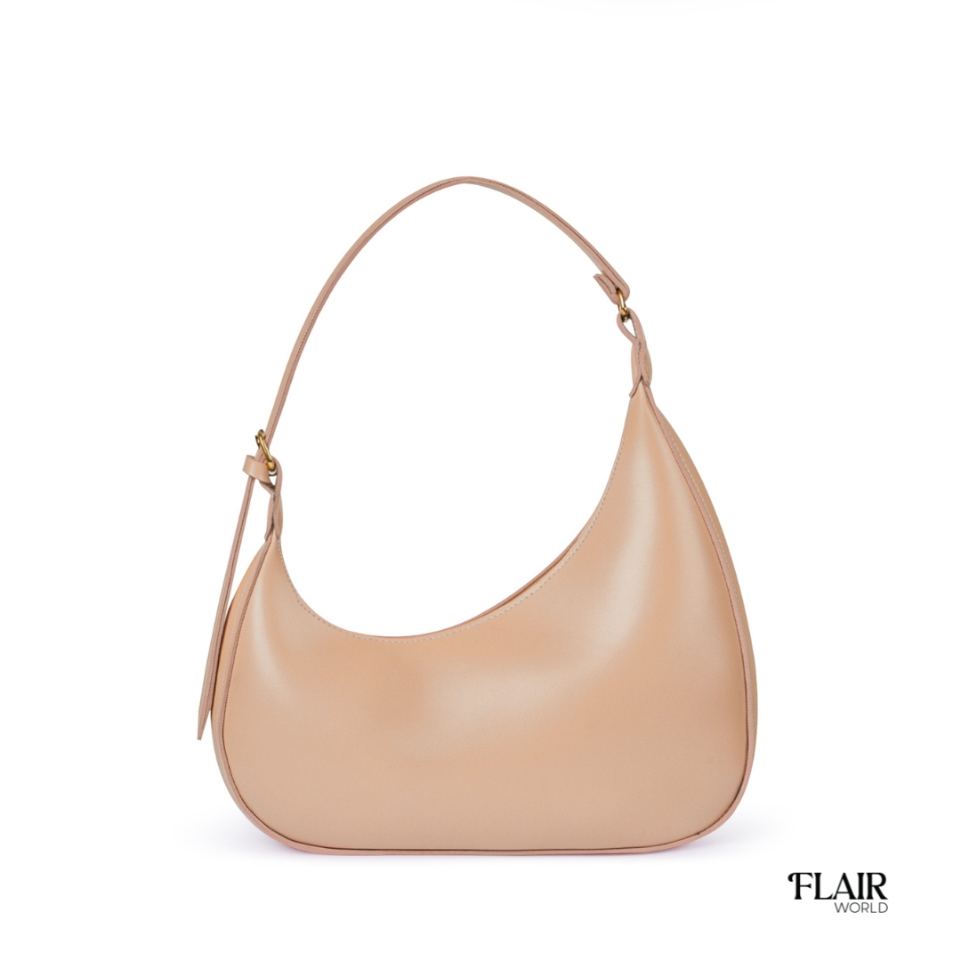 Alanna Beige Hobo Bag