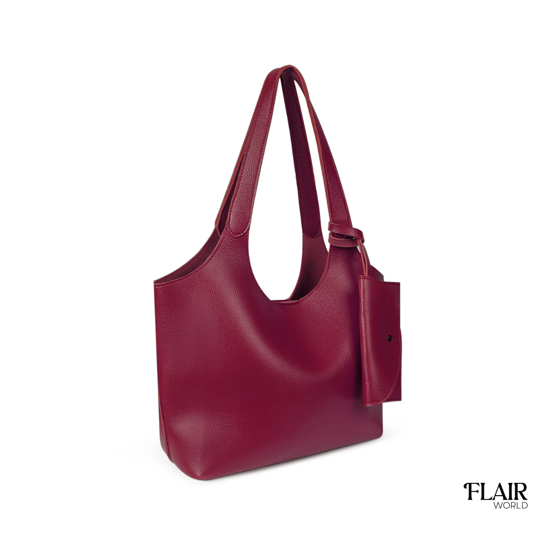 Sansa Maroon Tote Bag
