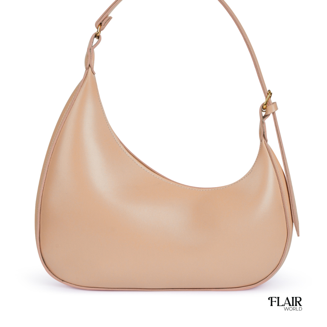 Alanna Beige Hobo Bag