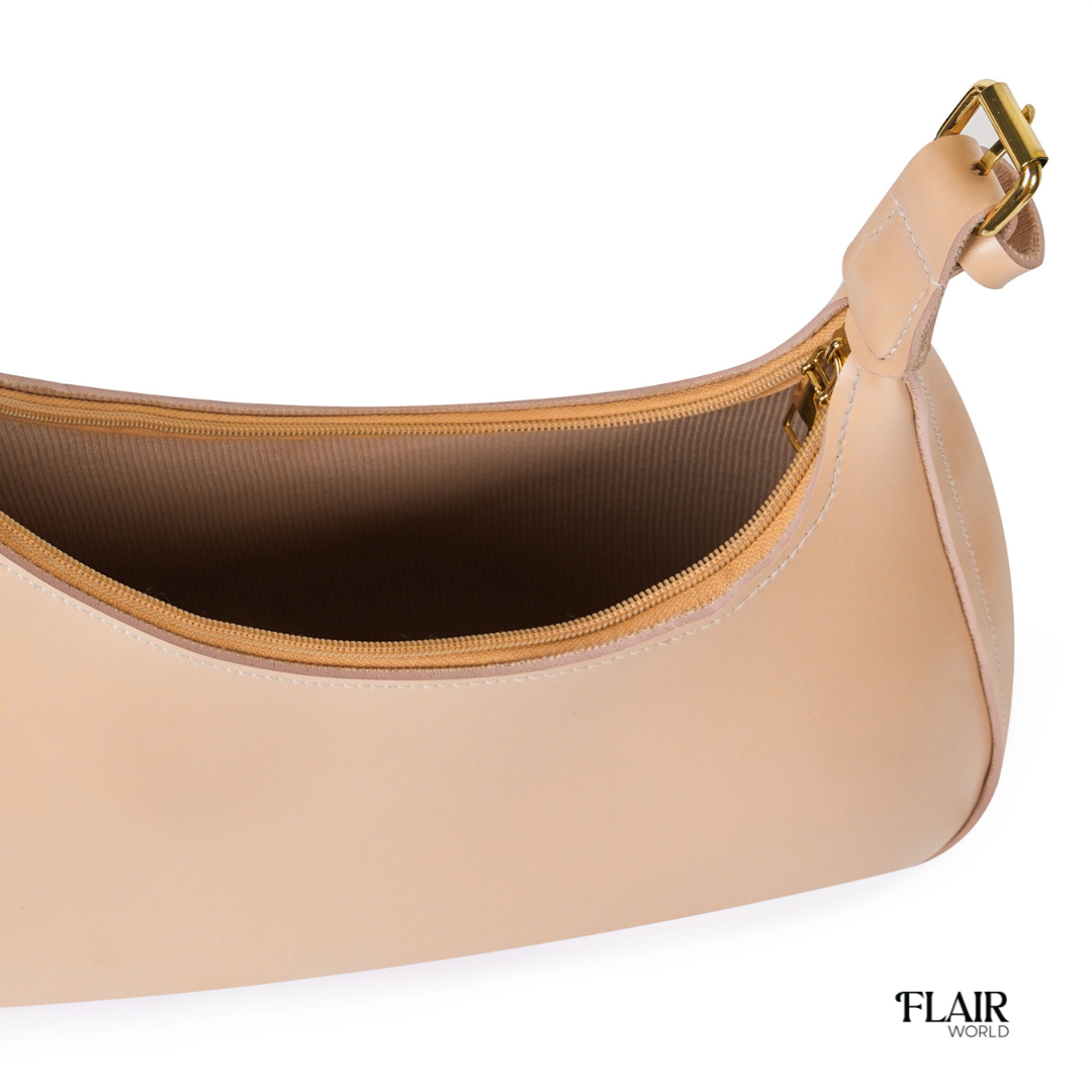 Alanna Beige Hobo Bag