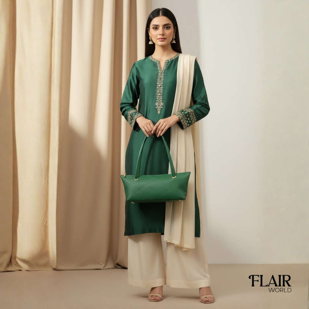 Rosemund Green Shoulder Bag