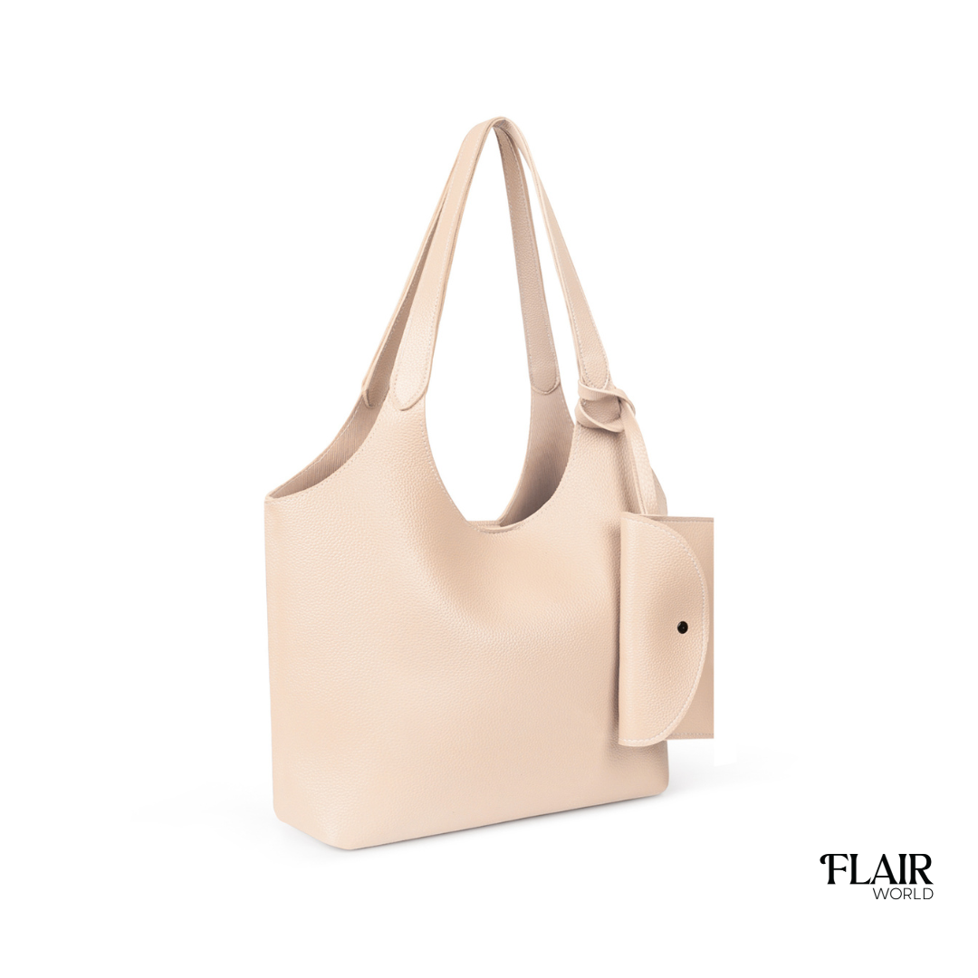 Sansa Beige Tote Bag