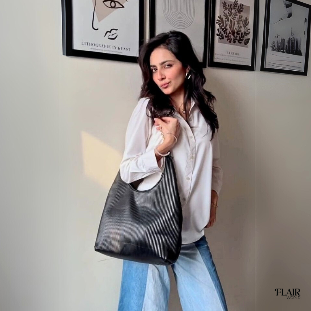 Emily Black Tote Bag