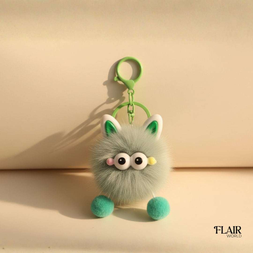 Mini Cat Green Bag Charm