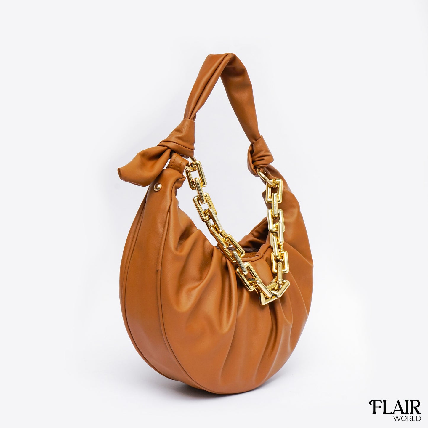 Grace Brown Hobo Bag