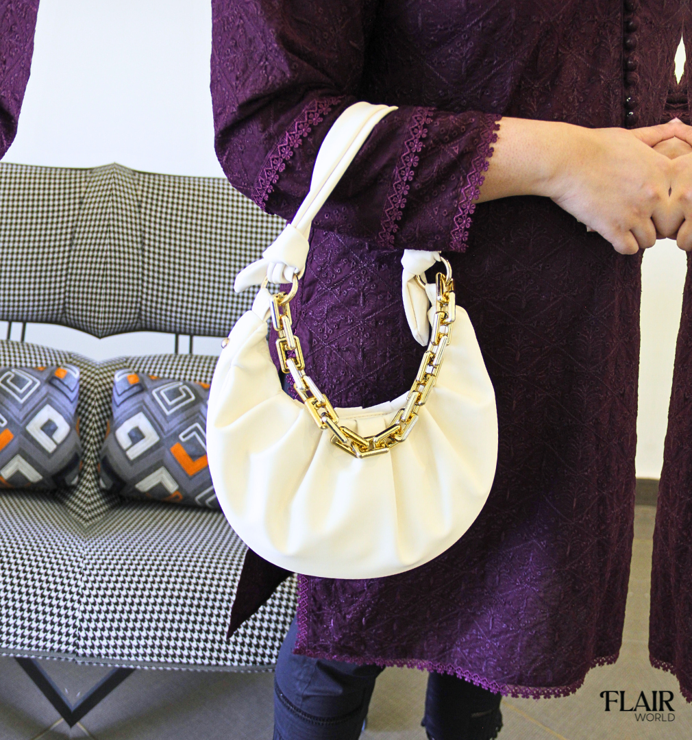 Grace Cream Hobo Bag