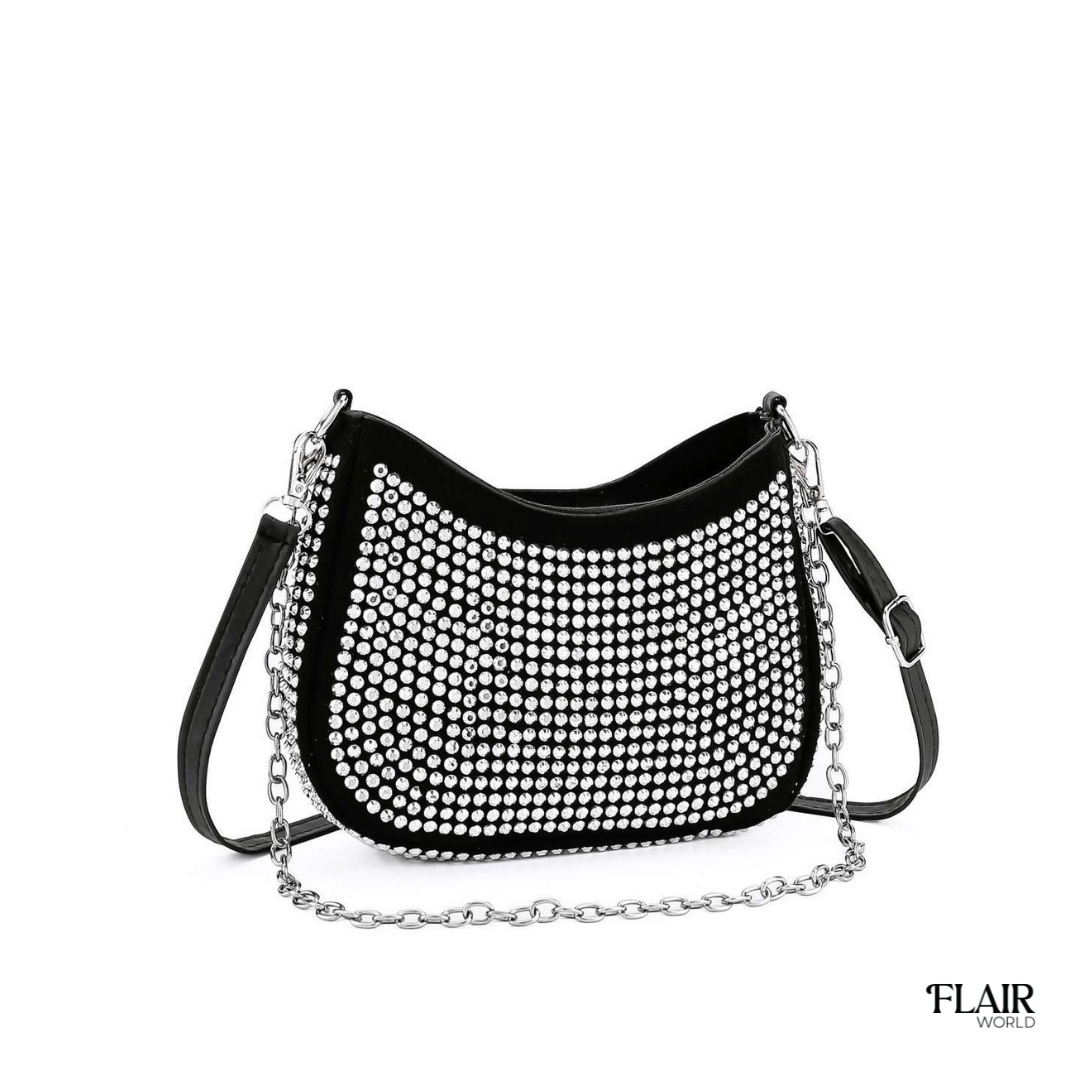 Linda Black Mini Bling Bag