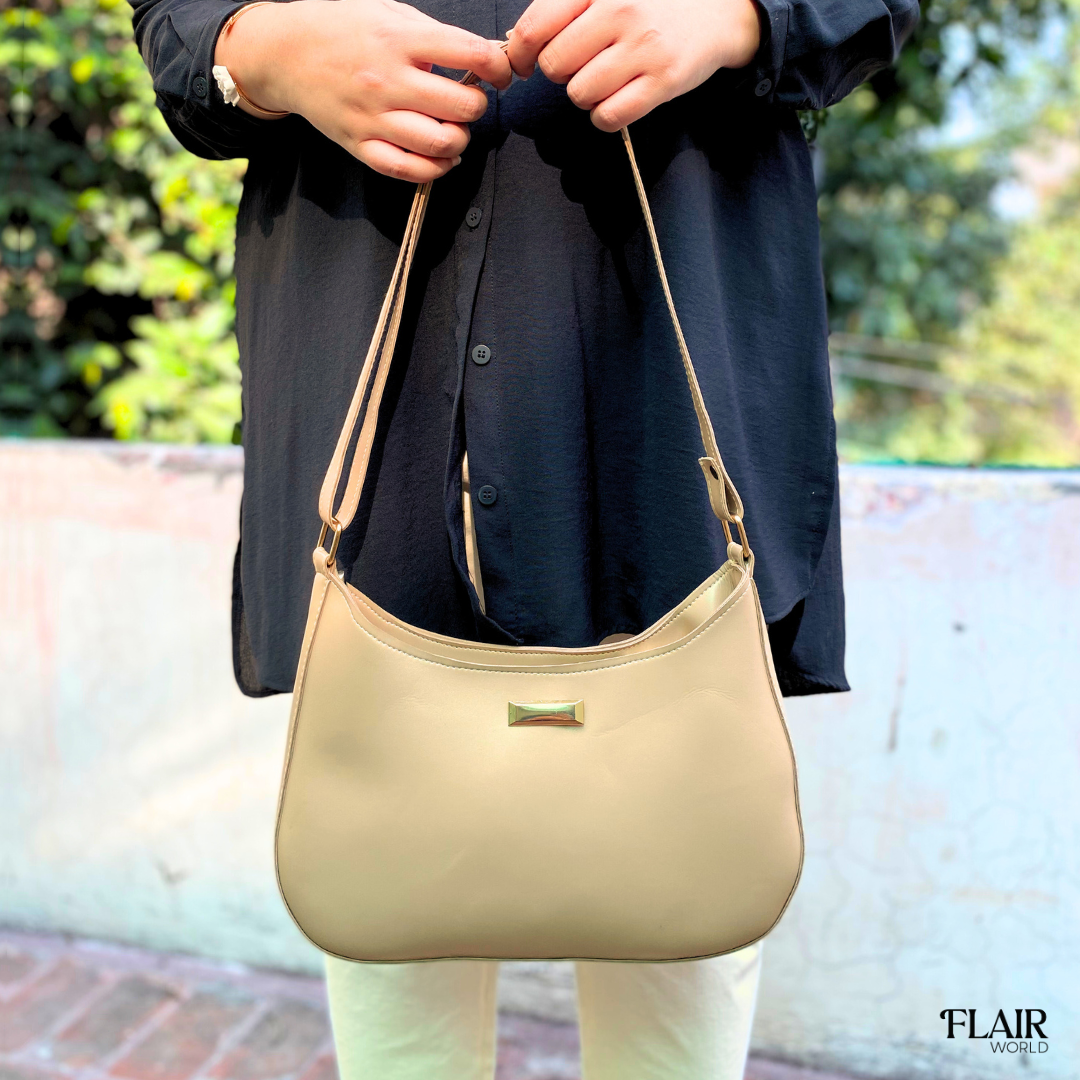 Daphne Beige Hobo Bag