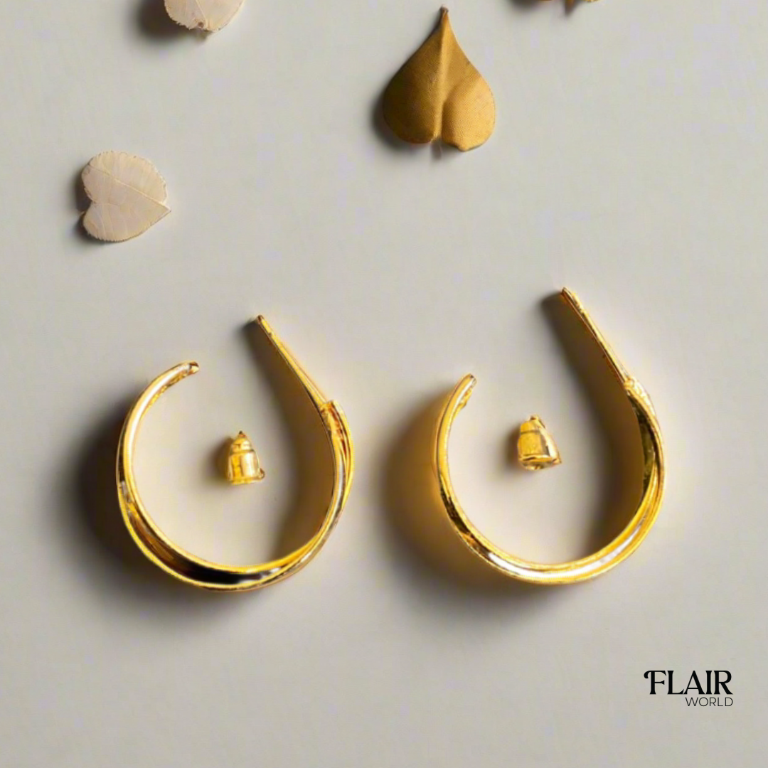 Gold Tangled Hoops