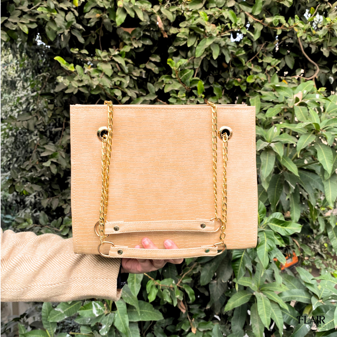Manila Beige Shoulder Bag