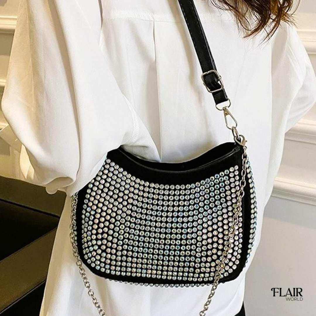 Linda Black Mini Bling Bag