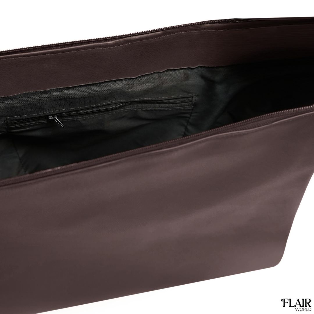 Isabella Chocolate Brown Slouch Tote Bag