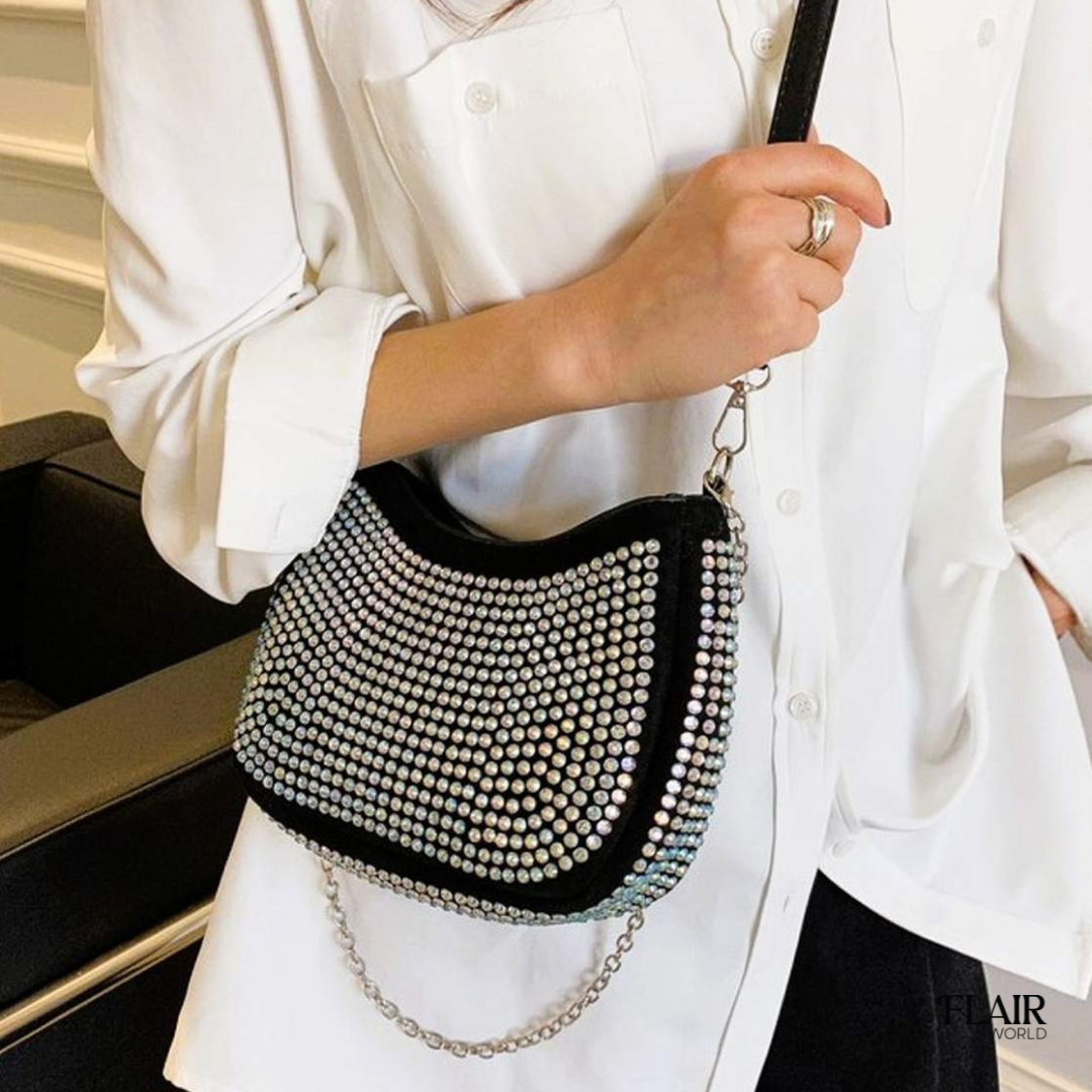 Linda Black Mini Bling Bag