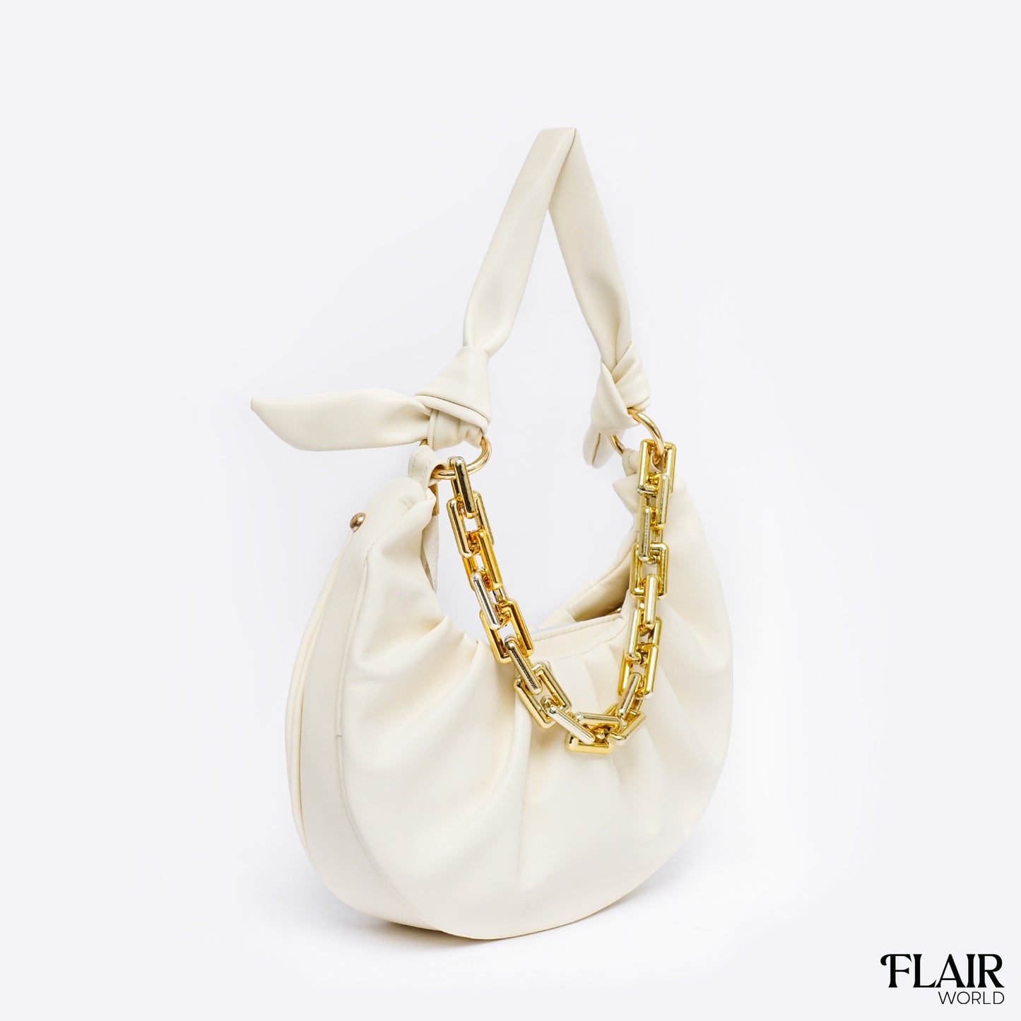 Grace Cream Hobo Bag