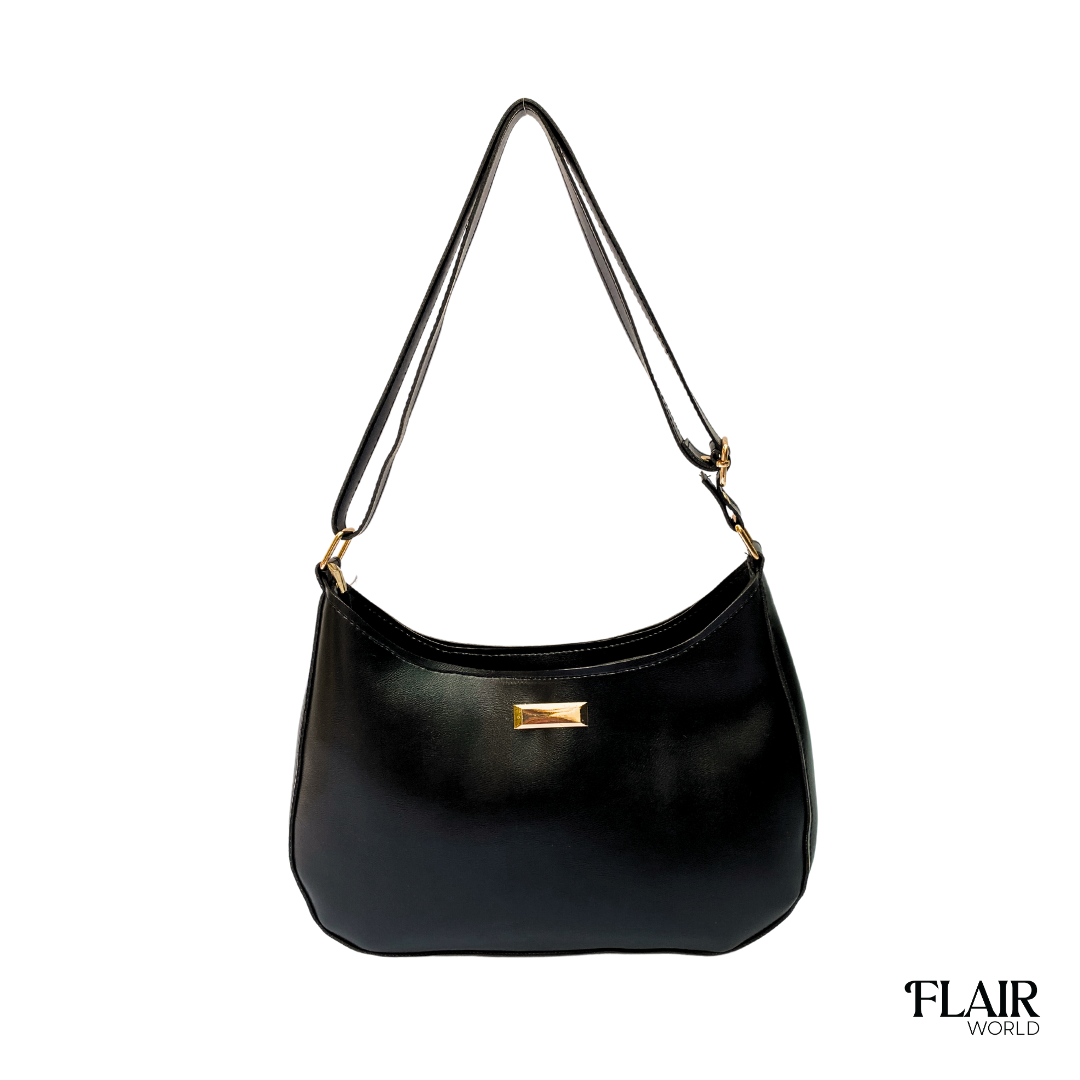 Daphne Black Hobo Bag