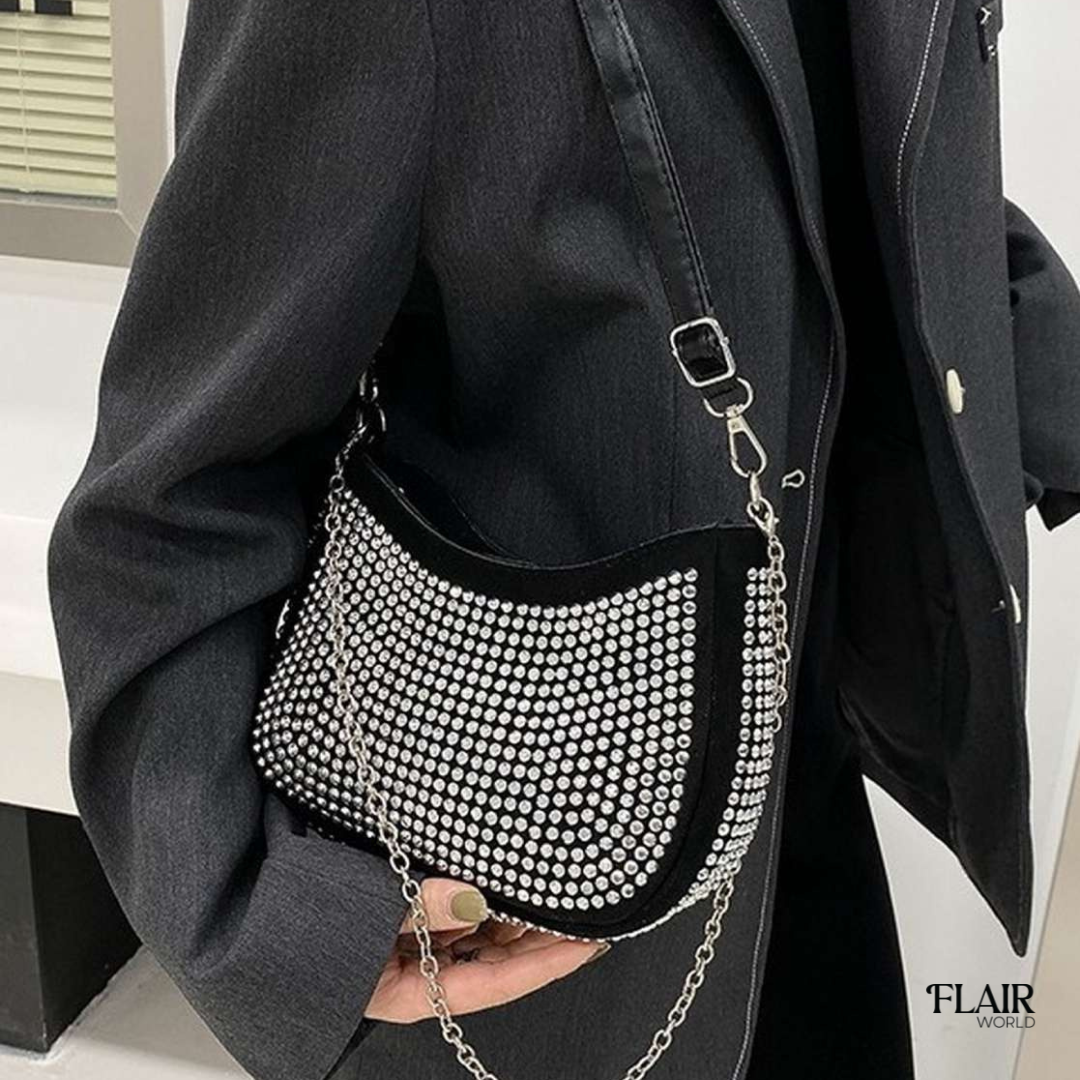 Linda Black Mini Bling Bag