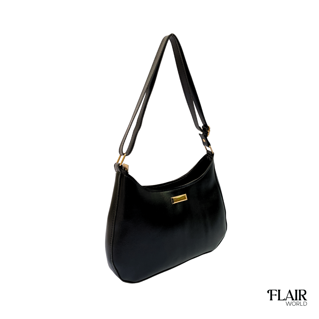 Daphne Black Hobo Bag