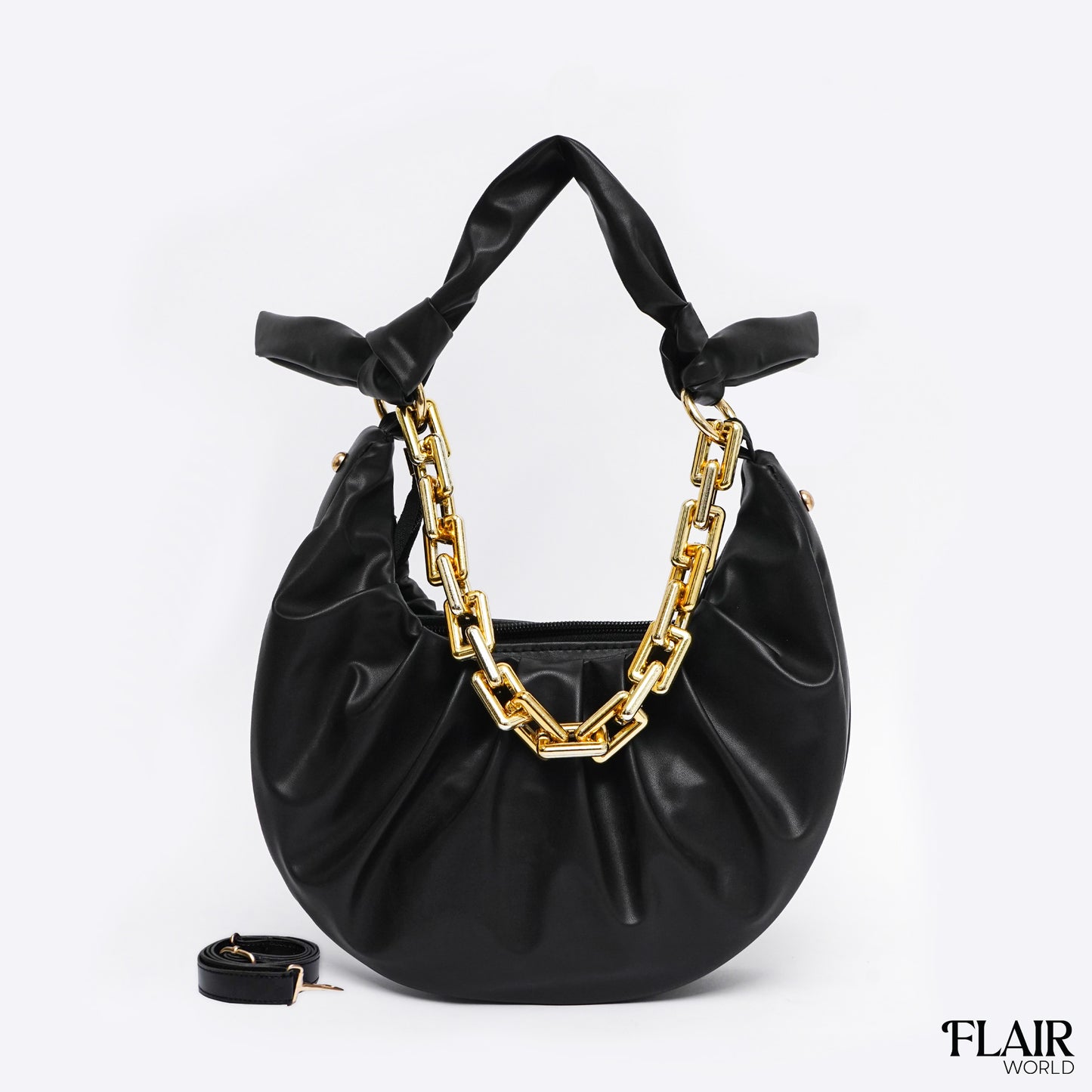 Grace Black Hobo Bag