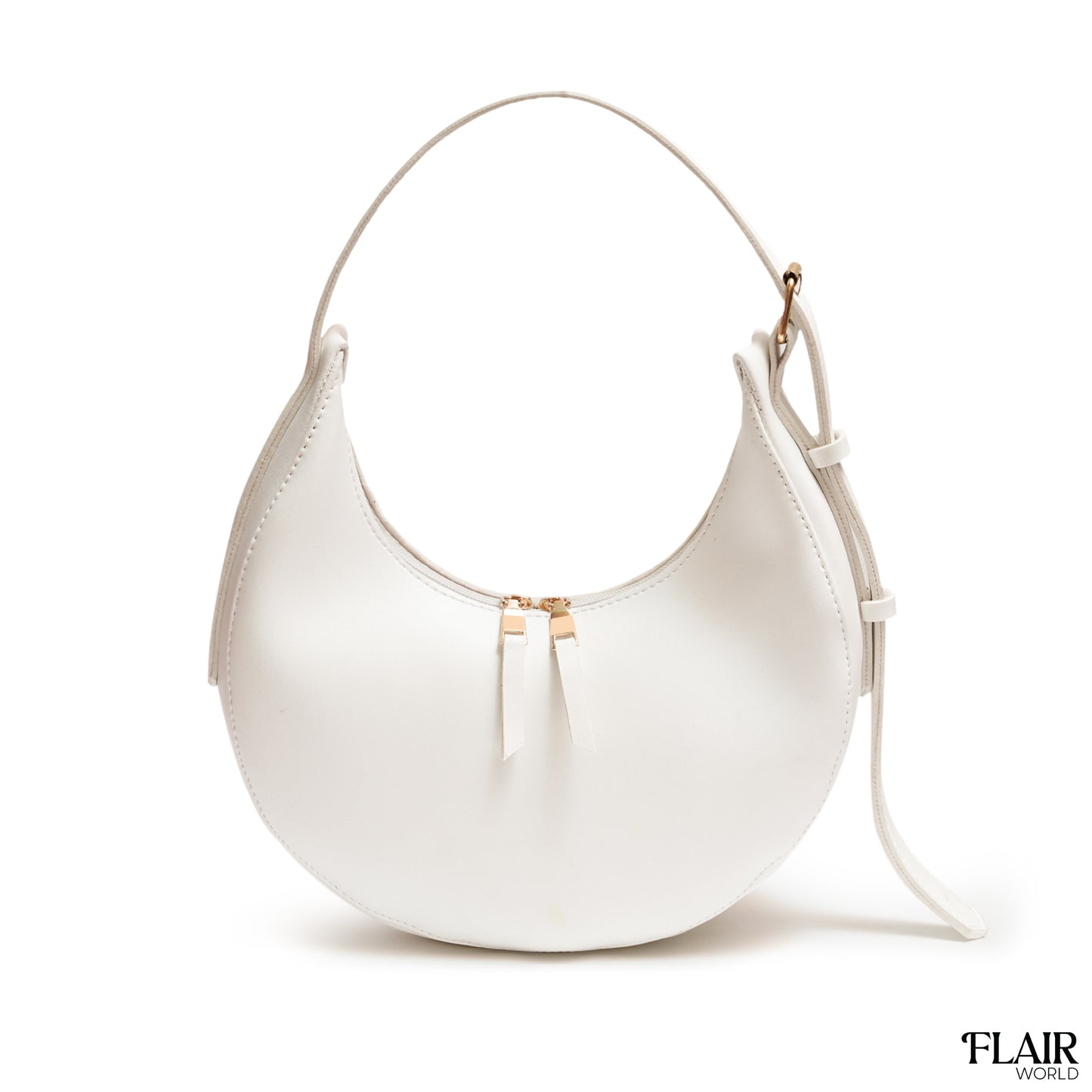Claudia White Hobo Bag