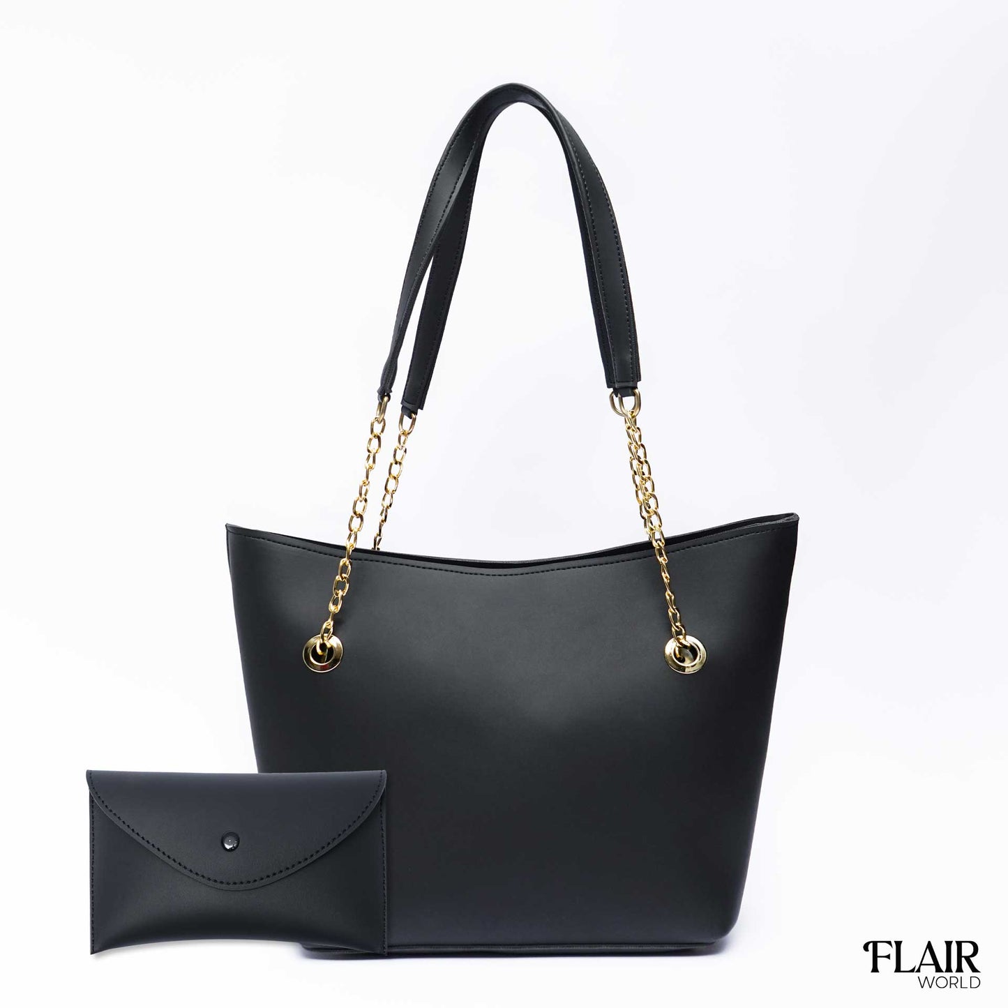Octagon Black Tote Bag