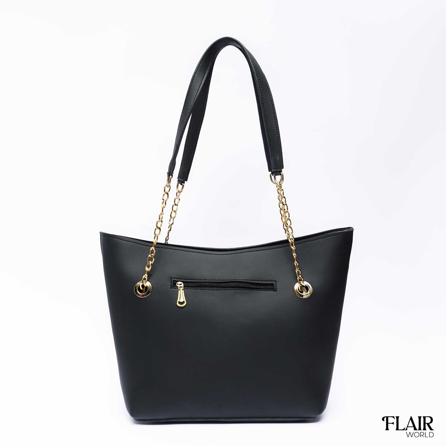 Octagon Black Tote Bag
