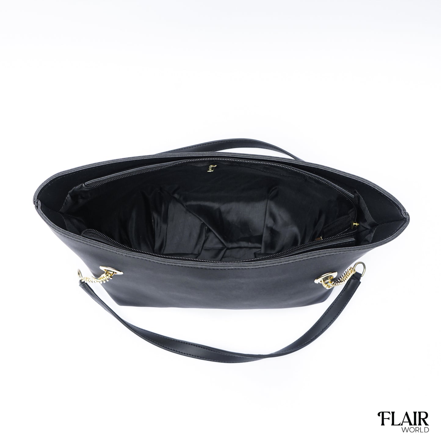 Octagon Black Tote Bag