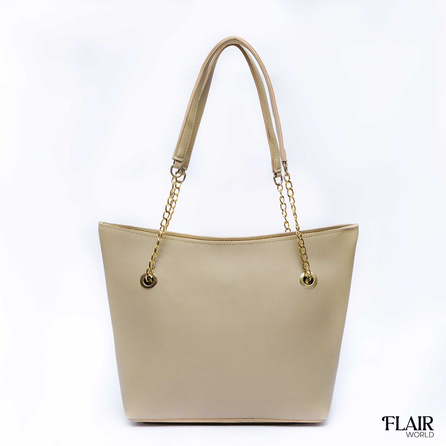Octagon Beige Tote Bag