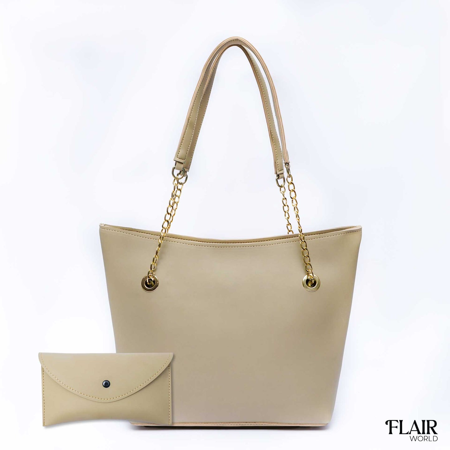 Octagon Beige Tote Bag