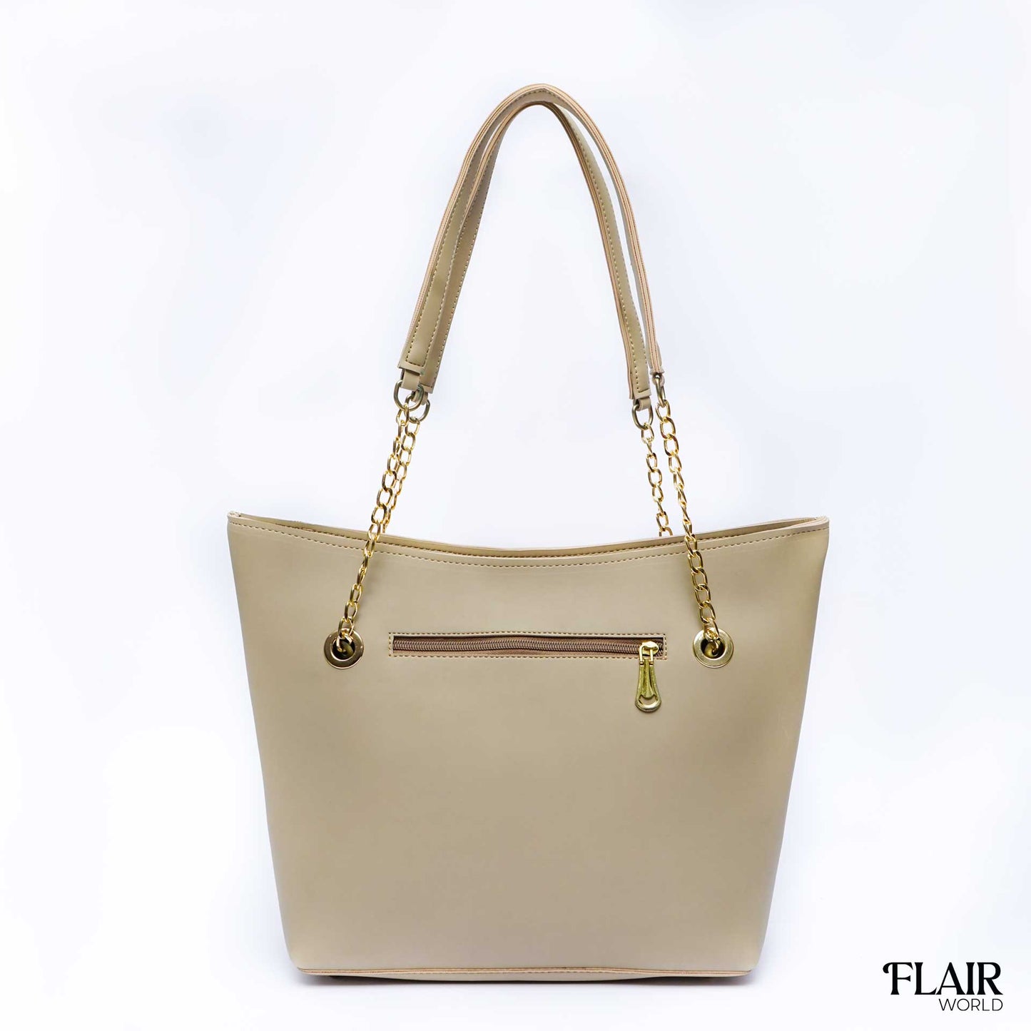 Octagon Beige Tote Bag