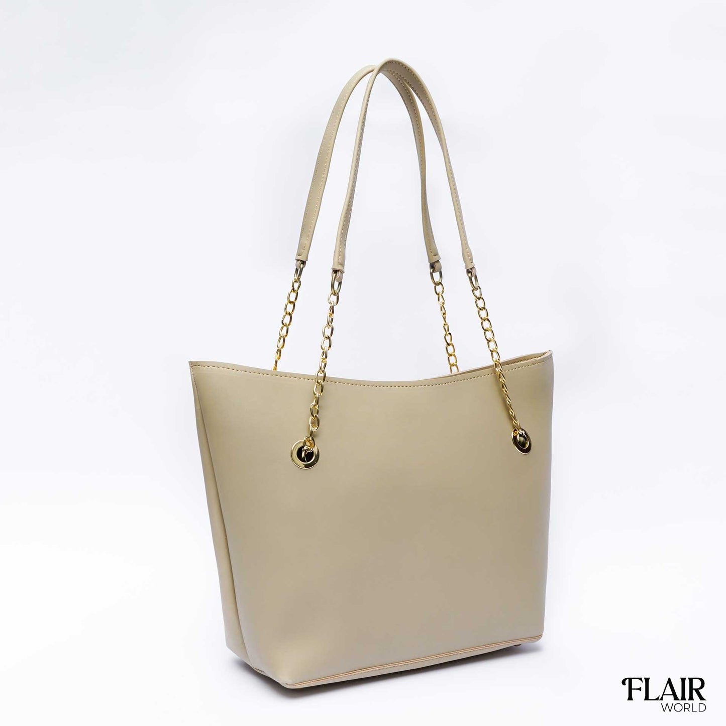 Octagon Beige Tote Bag