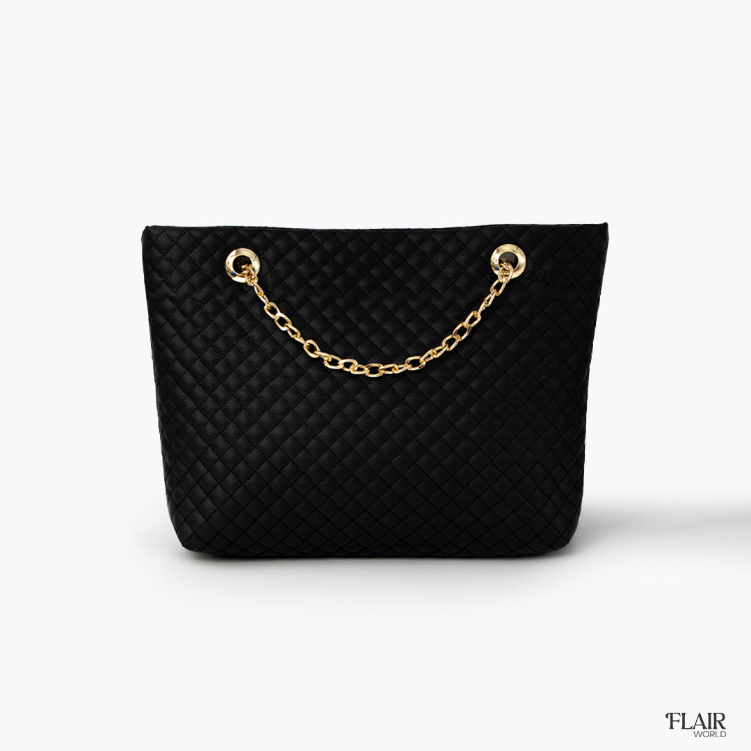 Pentagon Black Shoulder Bag