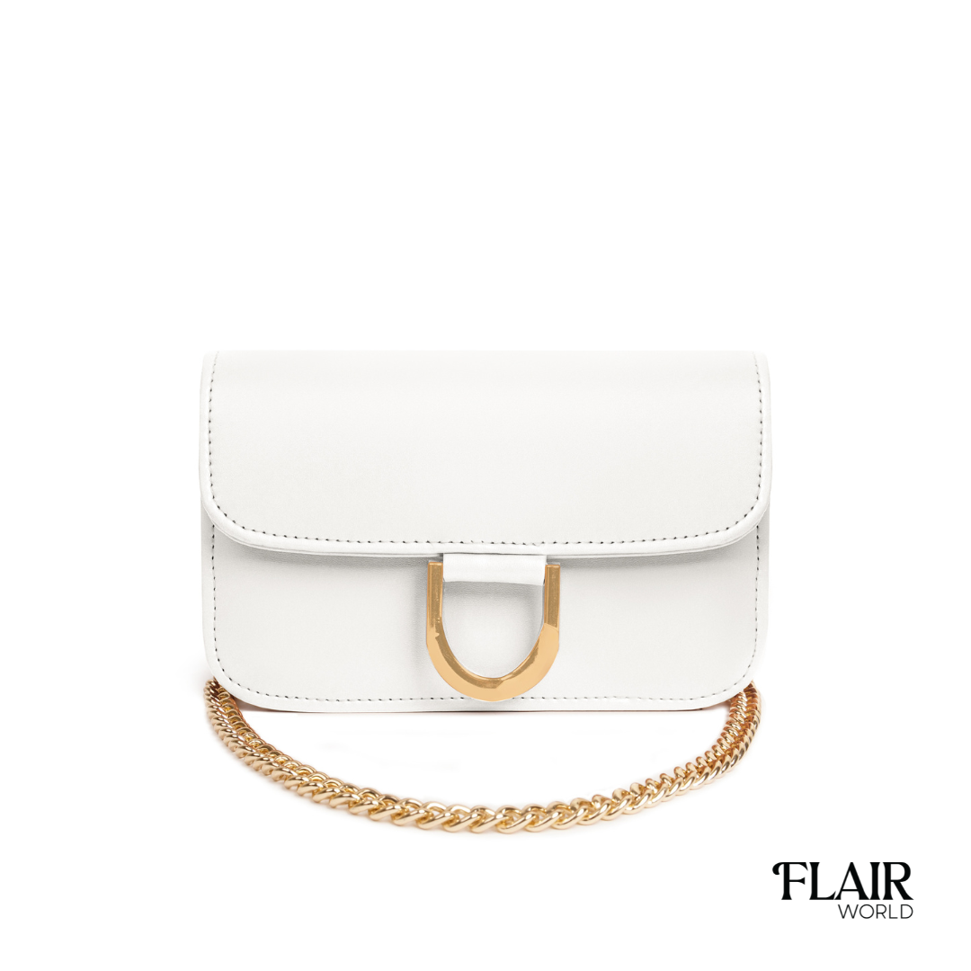 Georgia White Crossbody Bag
