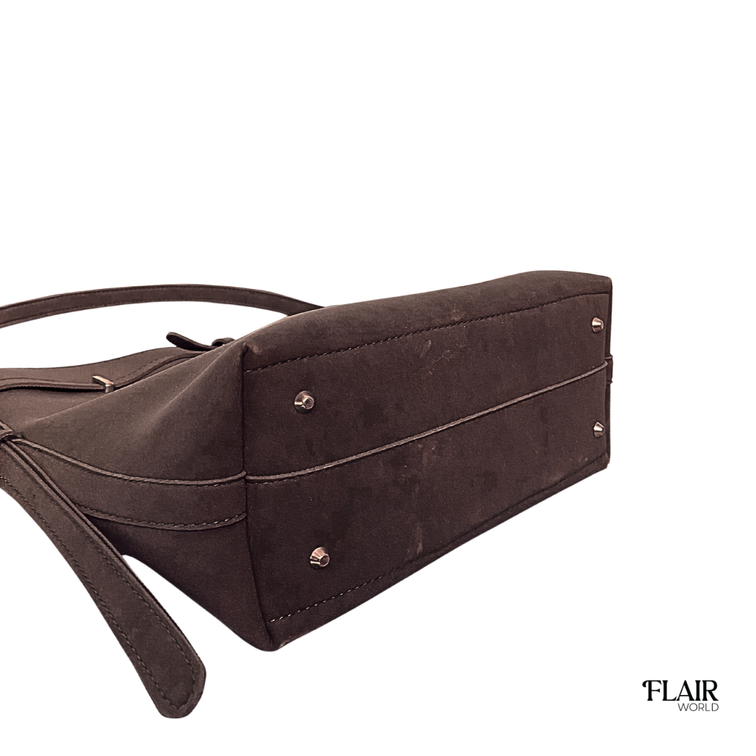 Christy Dark Brown Bucket Tote Bag