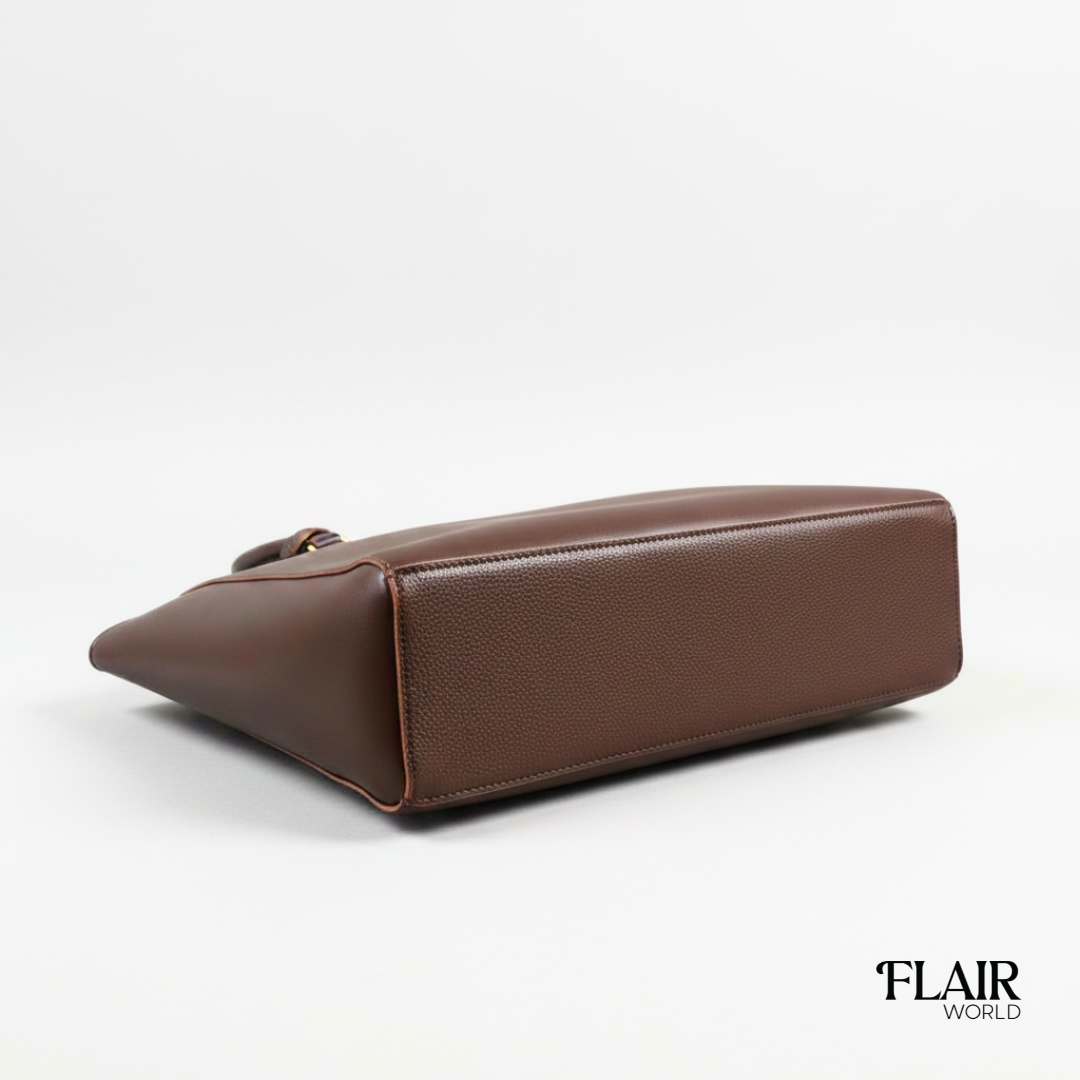 Caira Dark Brown Tote Bag