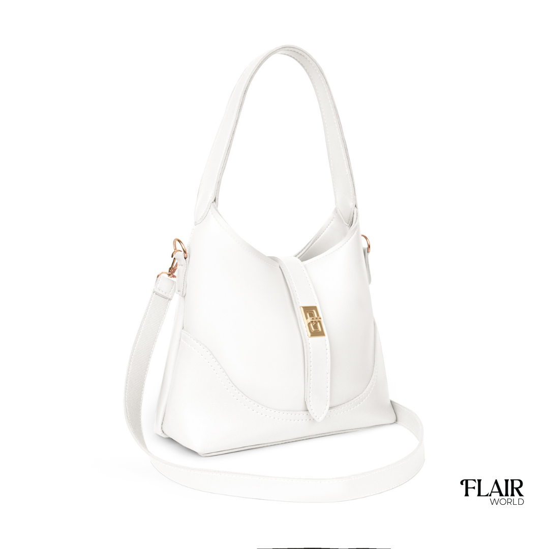 Mona White Hand Bag
