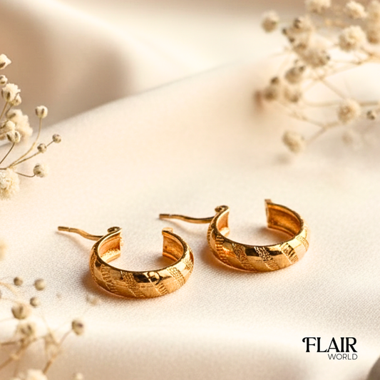 Norma Round Gold Hoops