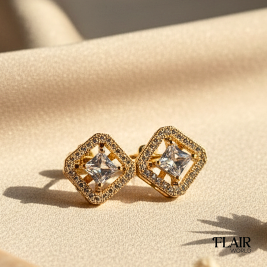 Emerald Crystal Studs