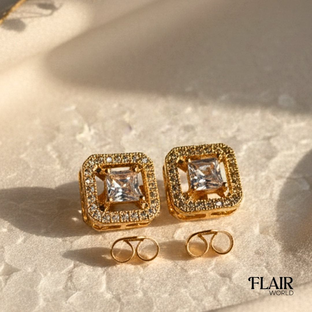 Emerald Crystal Studs