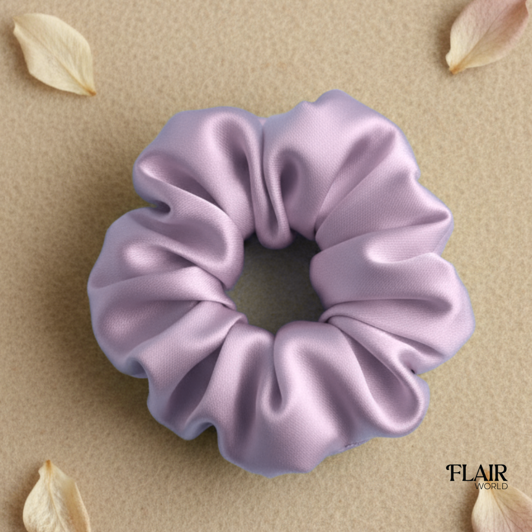Light Purple Silk Scrunchie