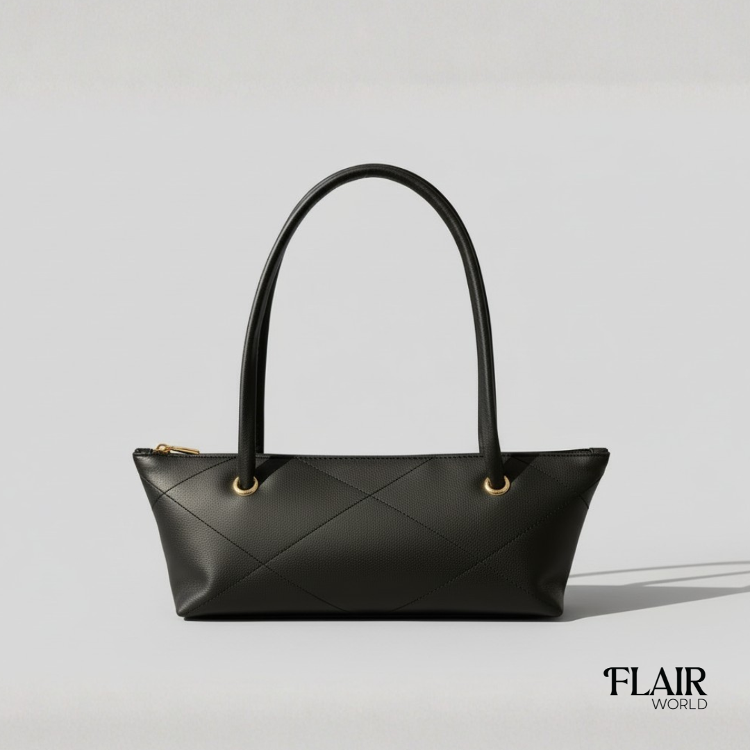 Rosemund Black Shoulder Bag