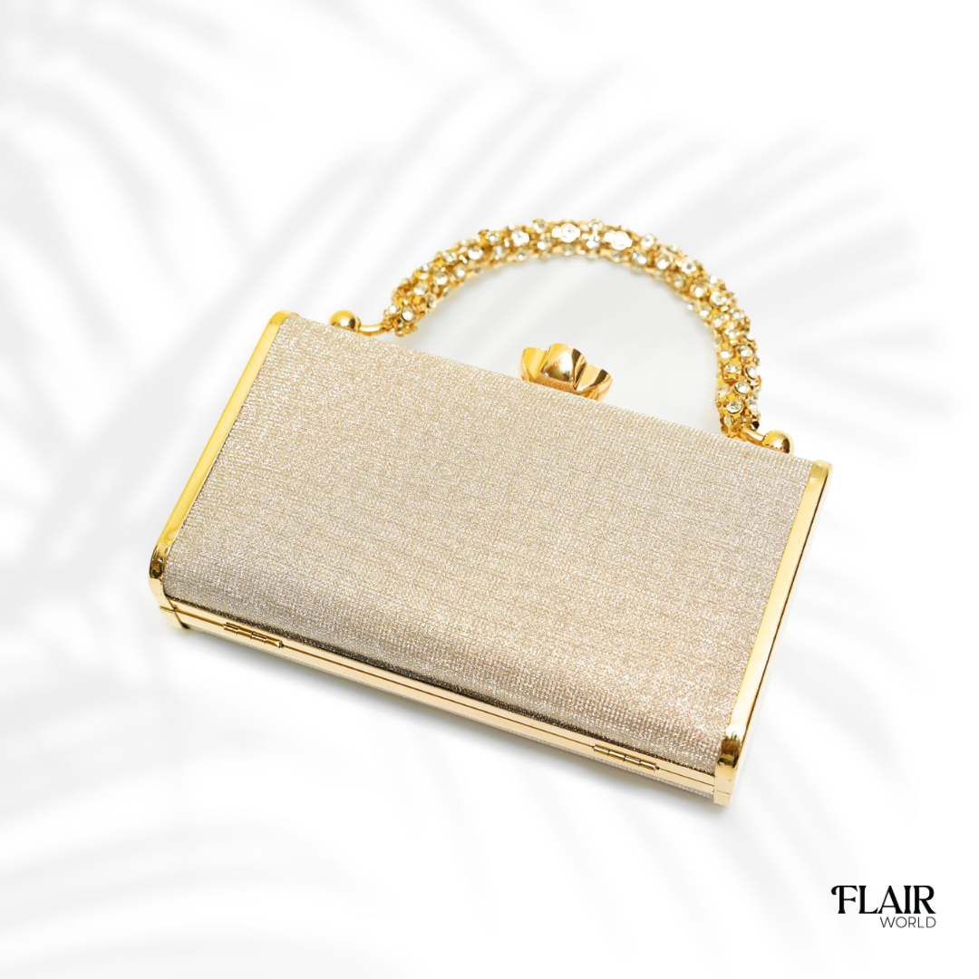 Ellie Golden Clutch