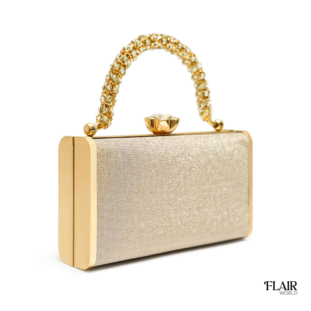 Ellie Golden Clutch